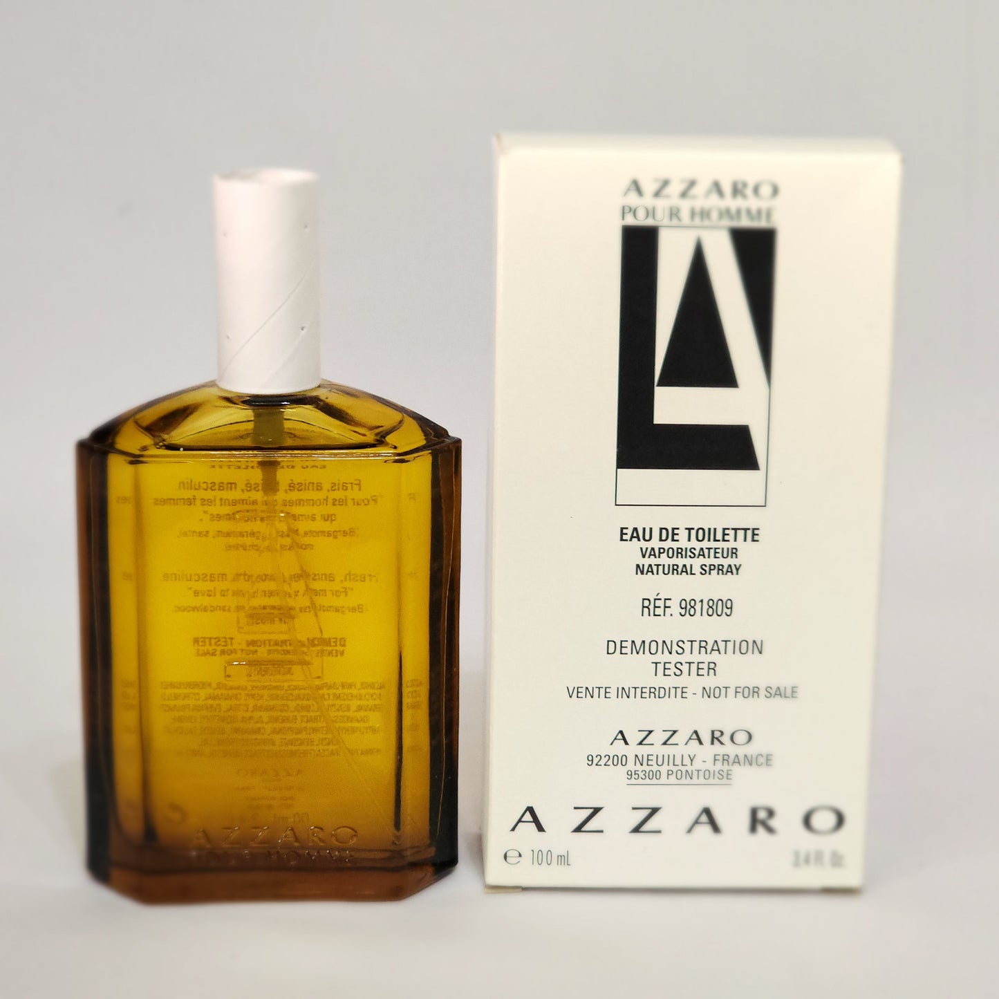 Azzaro Pour Homme for Men 3.4 fl.oz / 100 Eau de toilette spray - vintage NO cap