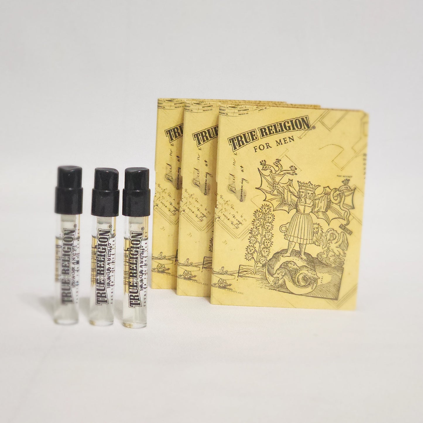 5 Sample Vials: True Religion men 0.05 oz / 1.52 ml EDT Spray