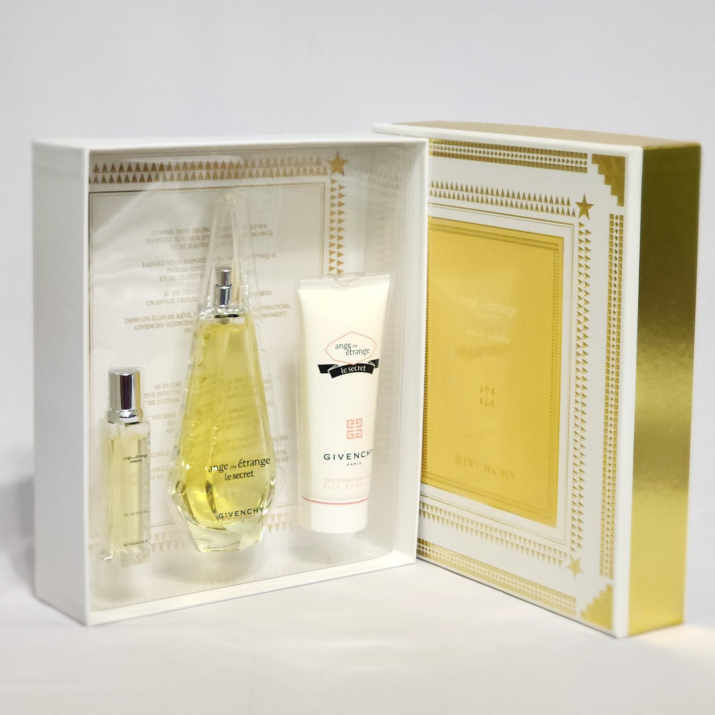 Ange Ou Etrange Givenchy 3Pcs women Set, 3.3 oz + 0.4 EDT spray + Body Veil