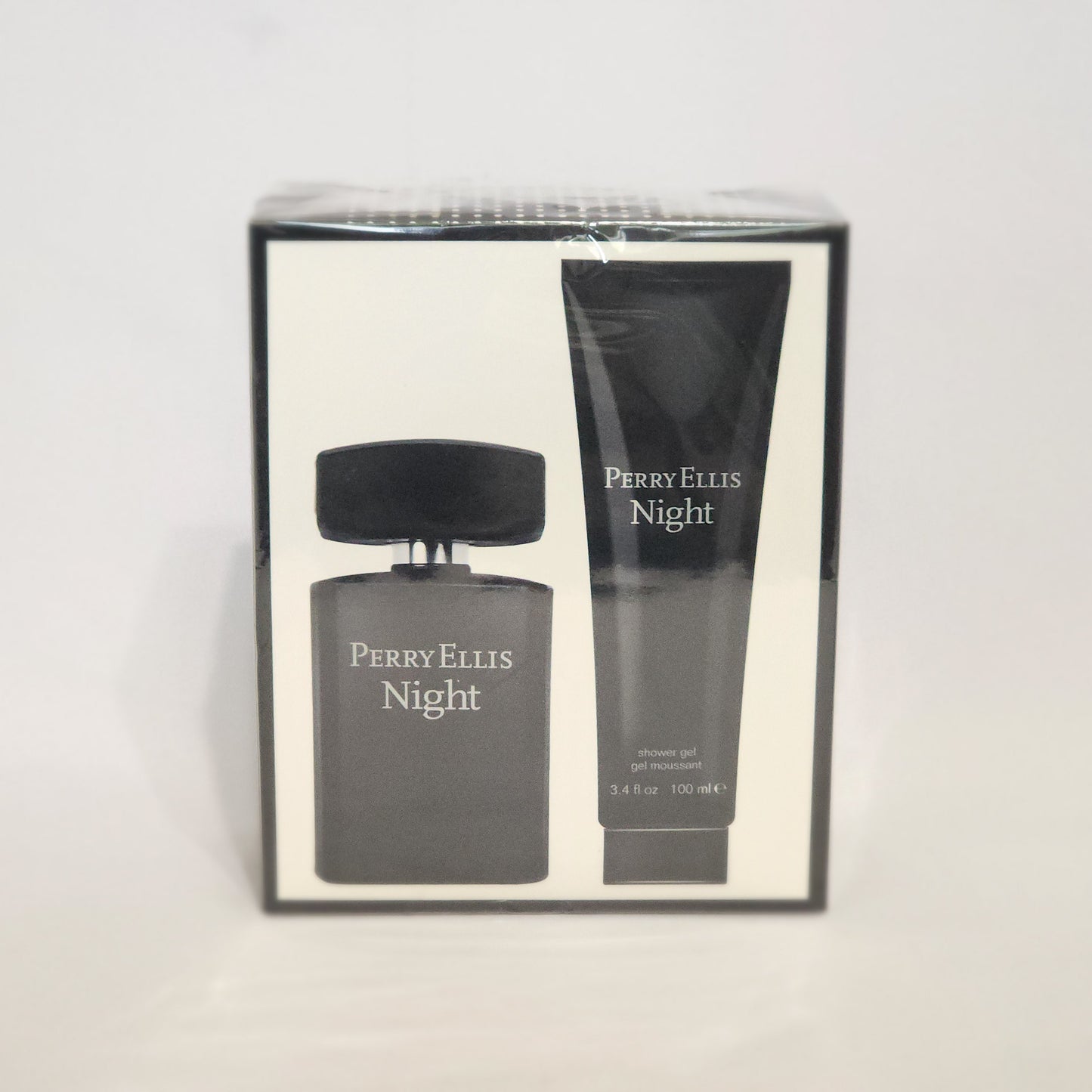 Perry Ellis Night 2PCs men set, 3.4 oz EDT spray + 3.4 shower gel
