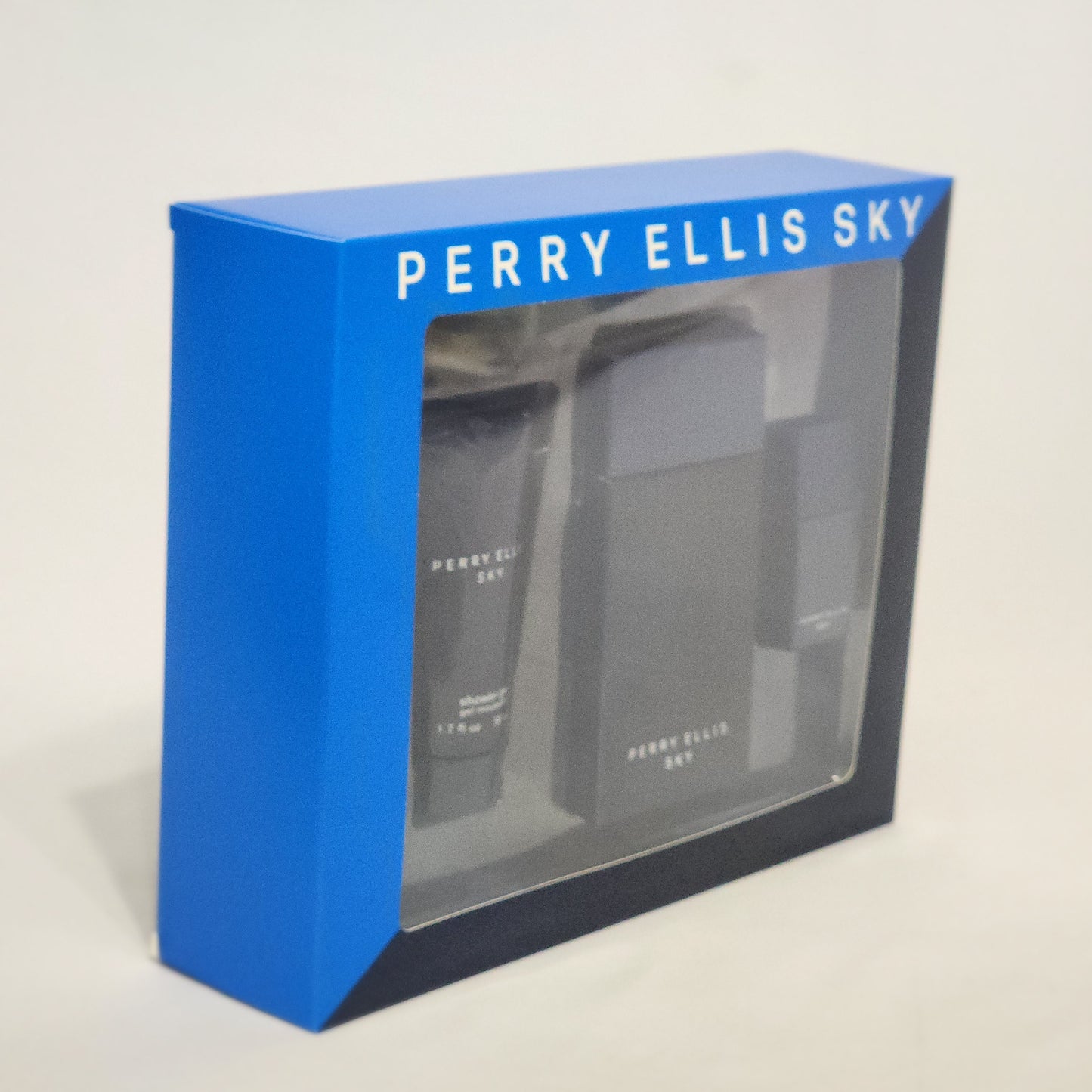 Perry Ellis Sky 3PCs men set, 3.4 + 0.25 oz EDT spray + shower gel