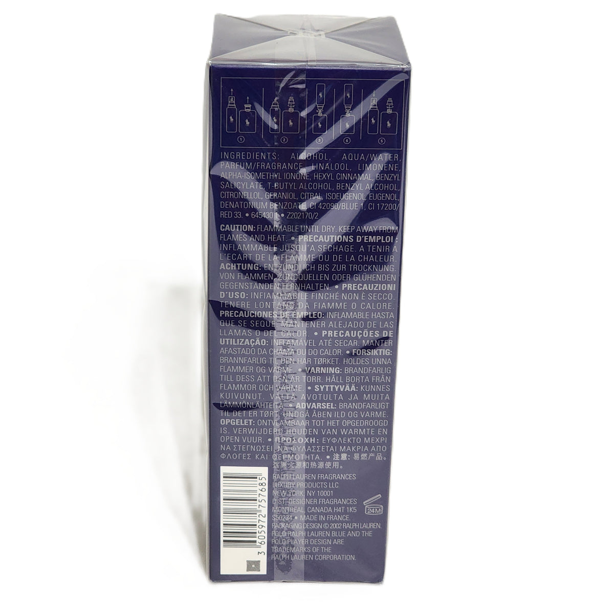 Polo Blue by Ralph Lauren for Men | 150 ml / 5.1 fl oz EDT Refill / Recharge | Wrapped Box