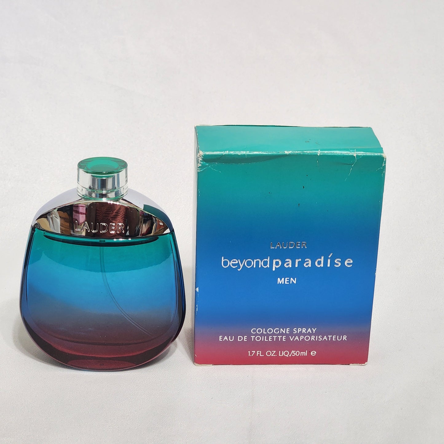 Beyond Paradise by Estee Lauder for men 1.7 fl.oz / 50 ml spray, damaged box *rare