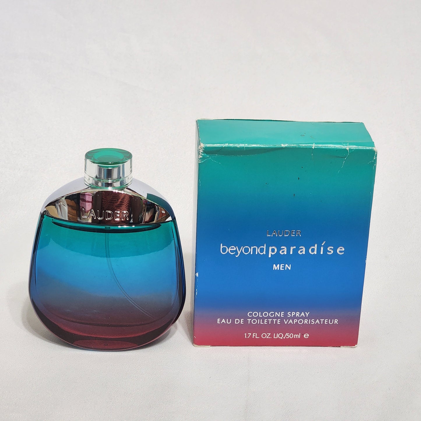 Beyond Paradise by Estee Lauder for men 1.7 fl.oz / 50 ml spray, damaged box *rare
