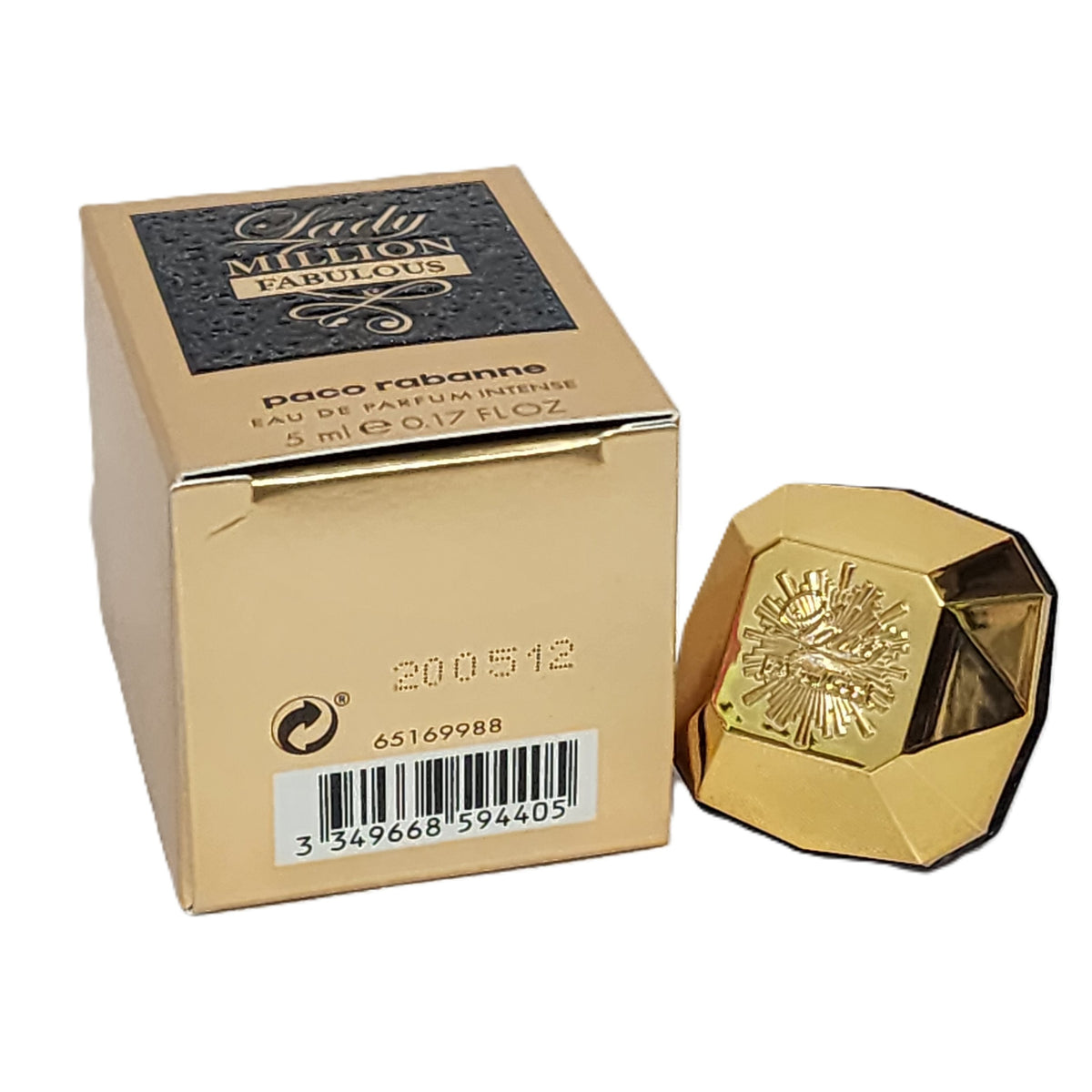 💎✨ Lady Million Fabulous by Paco Rabanne for Women 0.17 fl.oz / 5 ml EDP Splash Mini | New, No Cellophane Box | Actual Images! | Opulent Gourmand Floral