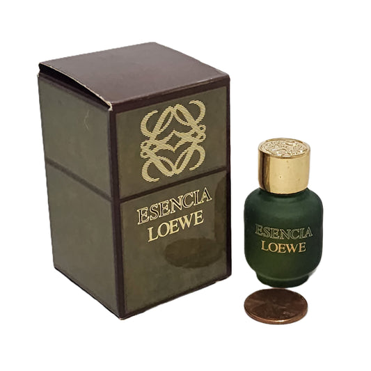 🇪🇸 VINTAGE & Ultra-Rare: Loewe Esencia Pour Homme EDT Splash 0.17 fl.oz / 5 ml Miniature | Old Packaging | Collector's Time Capsule