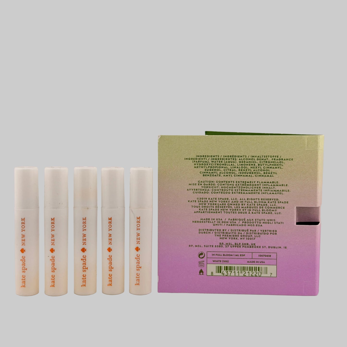 5 Sample Spray Vials: Kate Spade in Full Bloom women