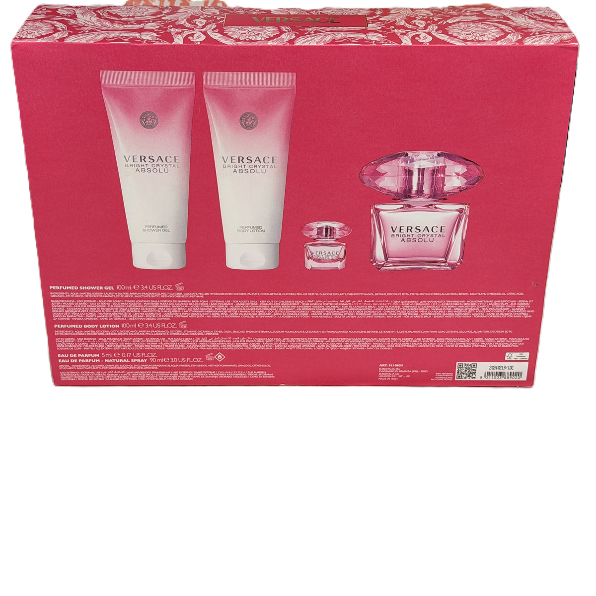💎 RARE VINTAGE: Versace Bright Crystal Absolu EDP for Women | 3 Options | 3.0 oz Tester + 3.0 oz Sealed + Rare 4-Piece Set | Vintage Classic Formulation | The Deeper Bright Crystal | 2013