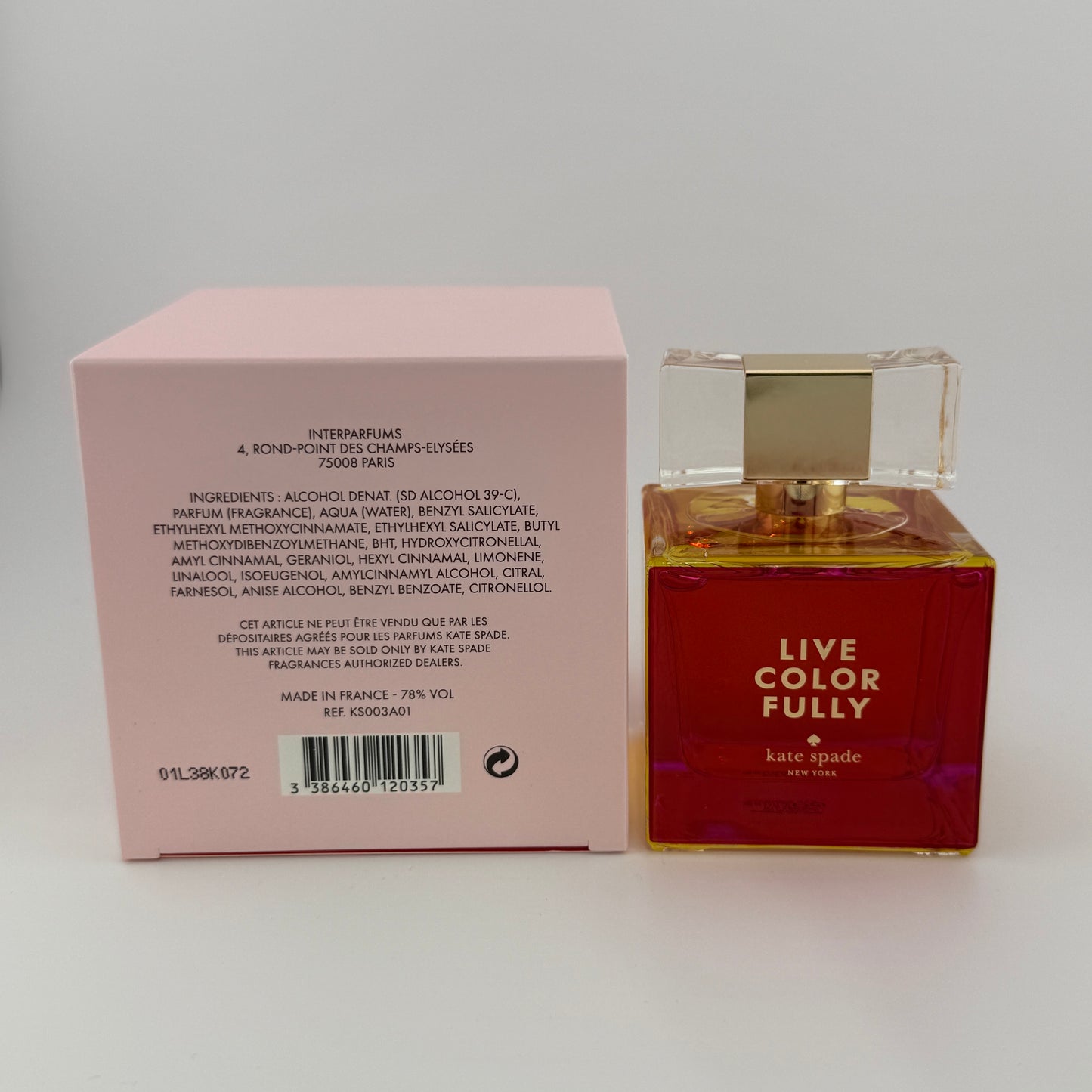 Live Colorfully by Kate Spade Women 3.4 fl.oz / 100 ml Eau De Parfum Spray