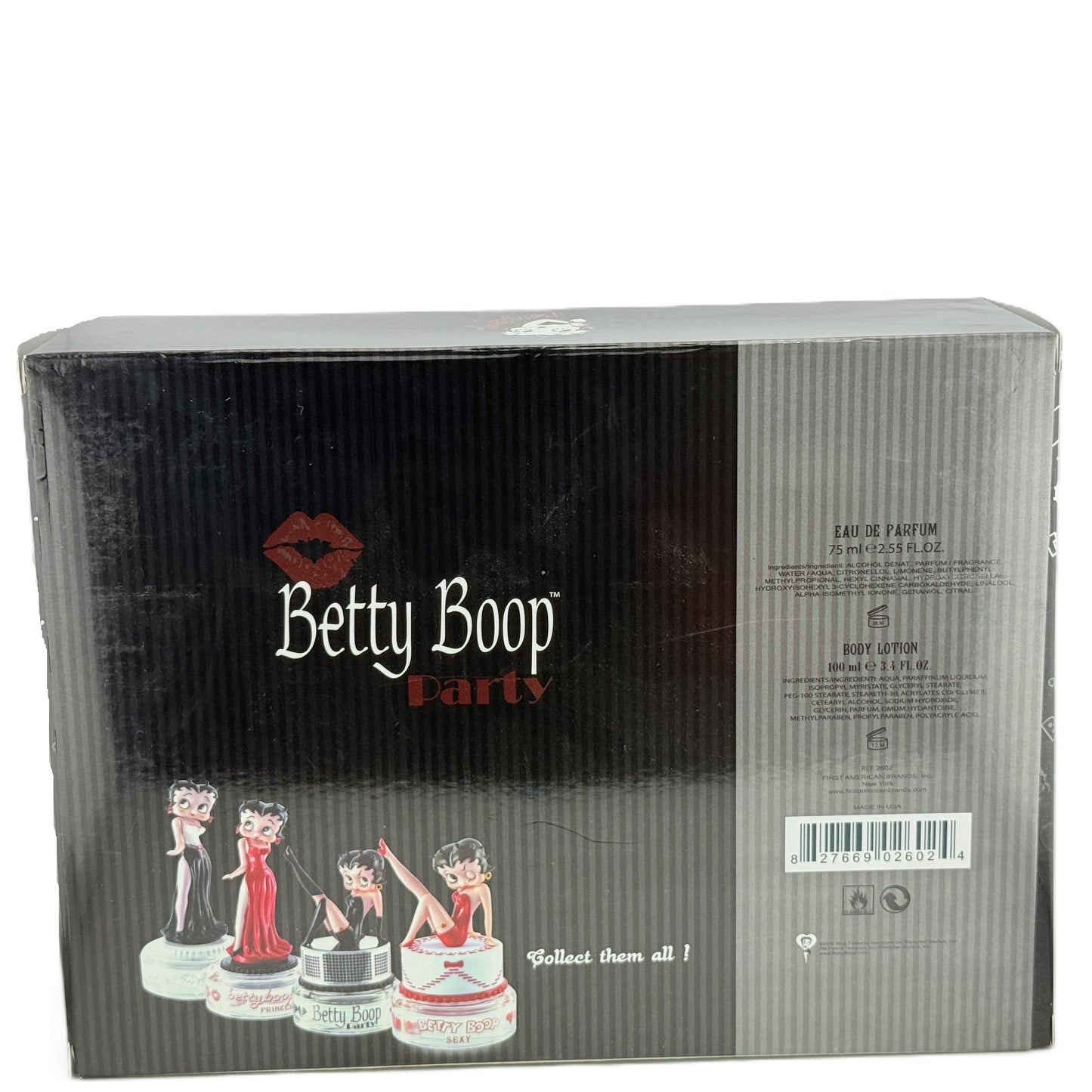 Betty Boop Party fragrance, 2.55 fl.oz / 75 ml eau de parfum Spray - 2pcs set