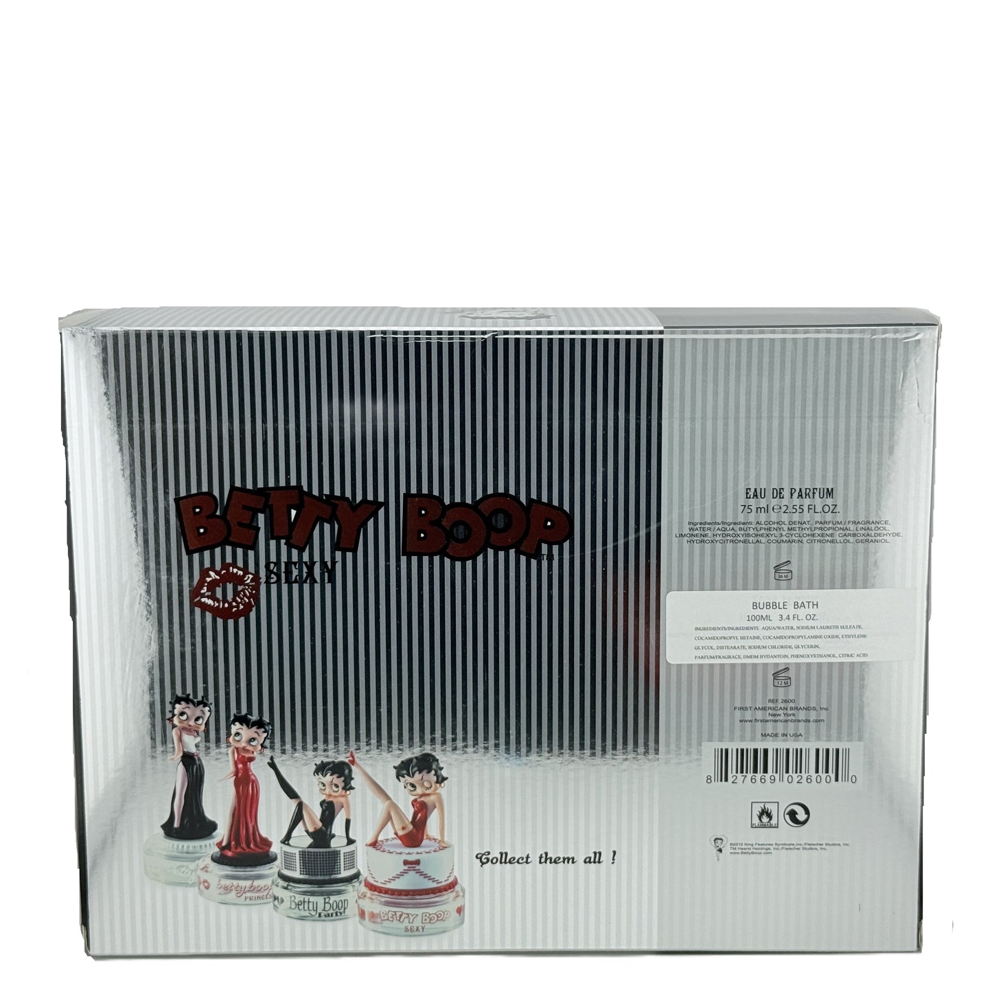 Betty Boop Sexy fragrance, 2.55 fl.oz / 75 ml eau de parfum Spray - 2pcs set