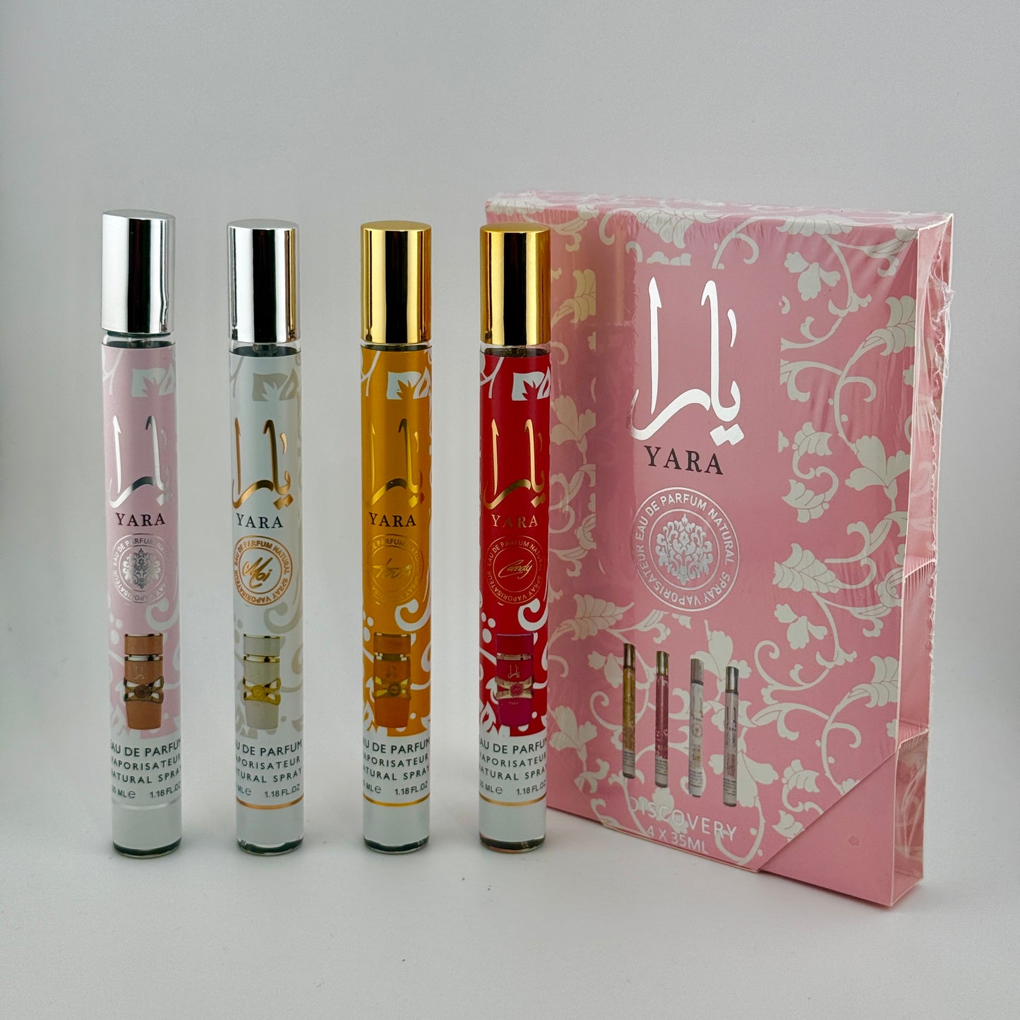 Discovery Collection Yara 4 travel size spray bottles