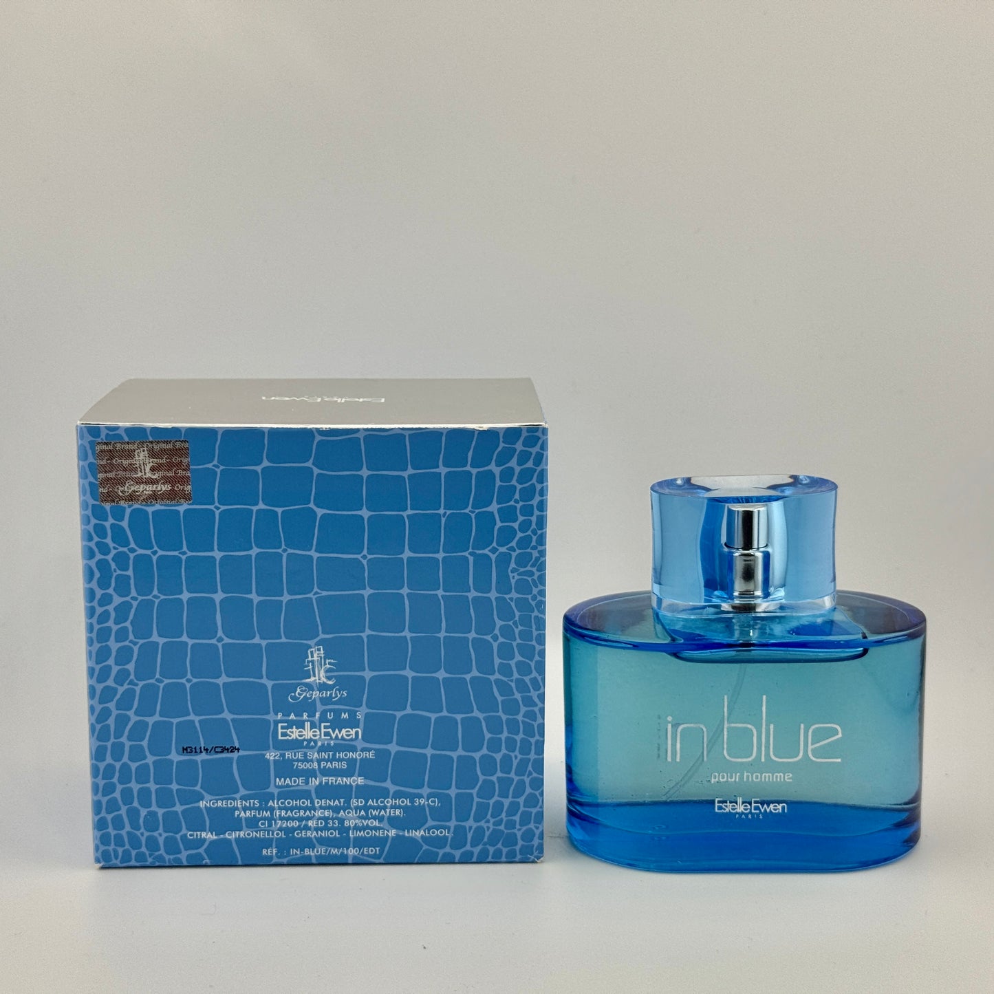 In Blue by Estelle Ewen for Men 3.4 fl.oz / 100 ml eau de Toilette spray - vintage