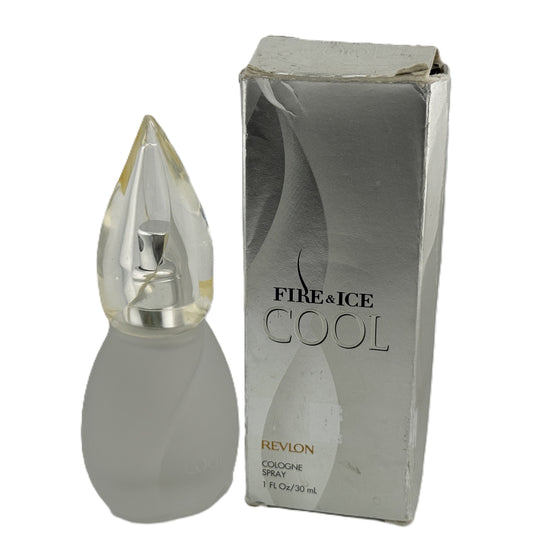 🔥❄️ VINTAGE & RARE: Fire & Ice Cool by Revlon for Women 1.7 fl.oz / 50 ml Cologne Spray | No Cellophane, Damaged Box | Actual Images!