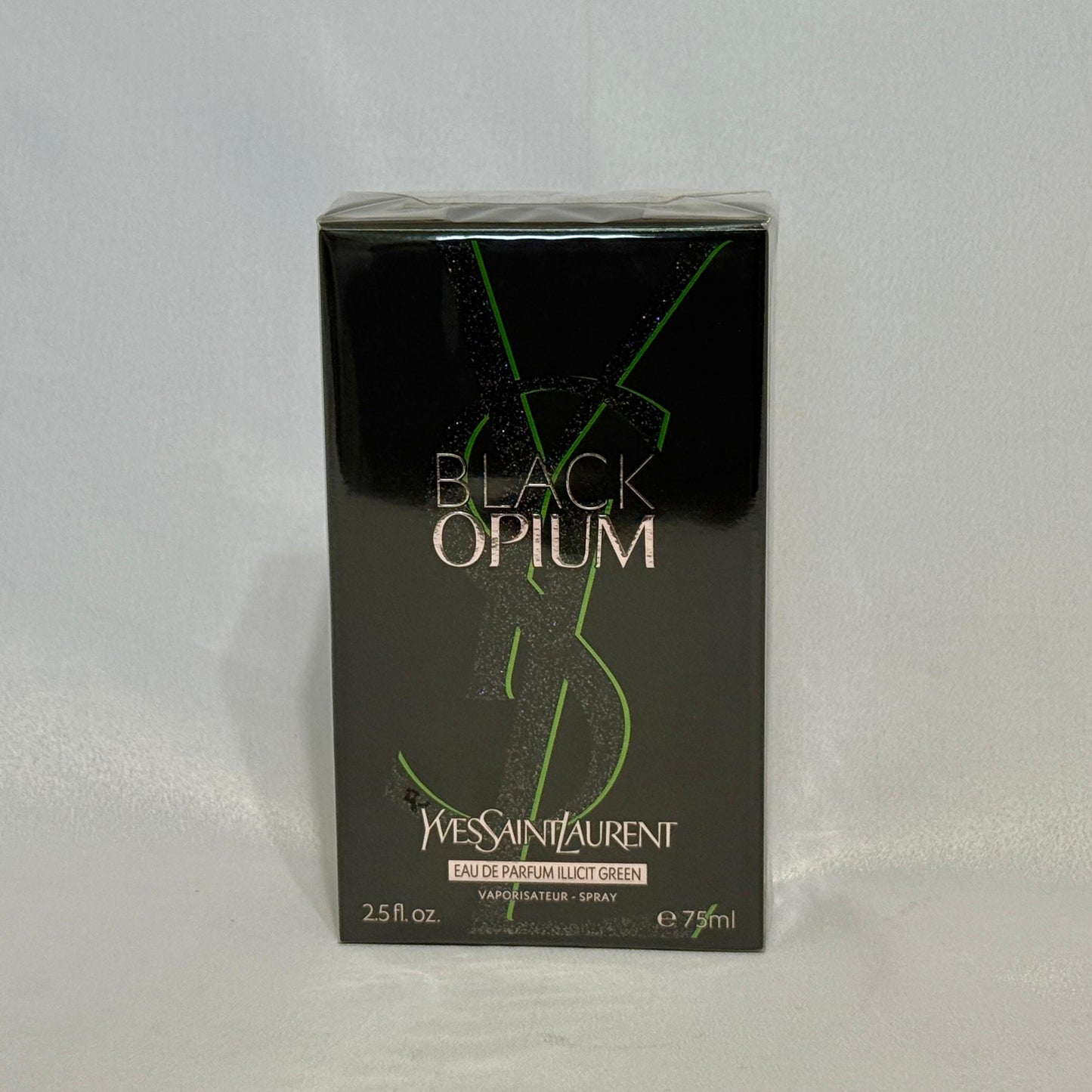 Black Opium Yves Saint Laurent 2.5 oz / 75 ml Eau De Parfum Illicit Green Spray
