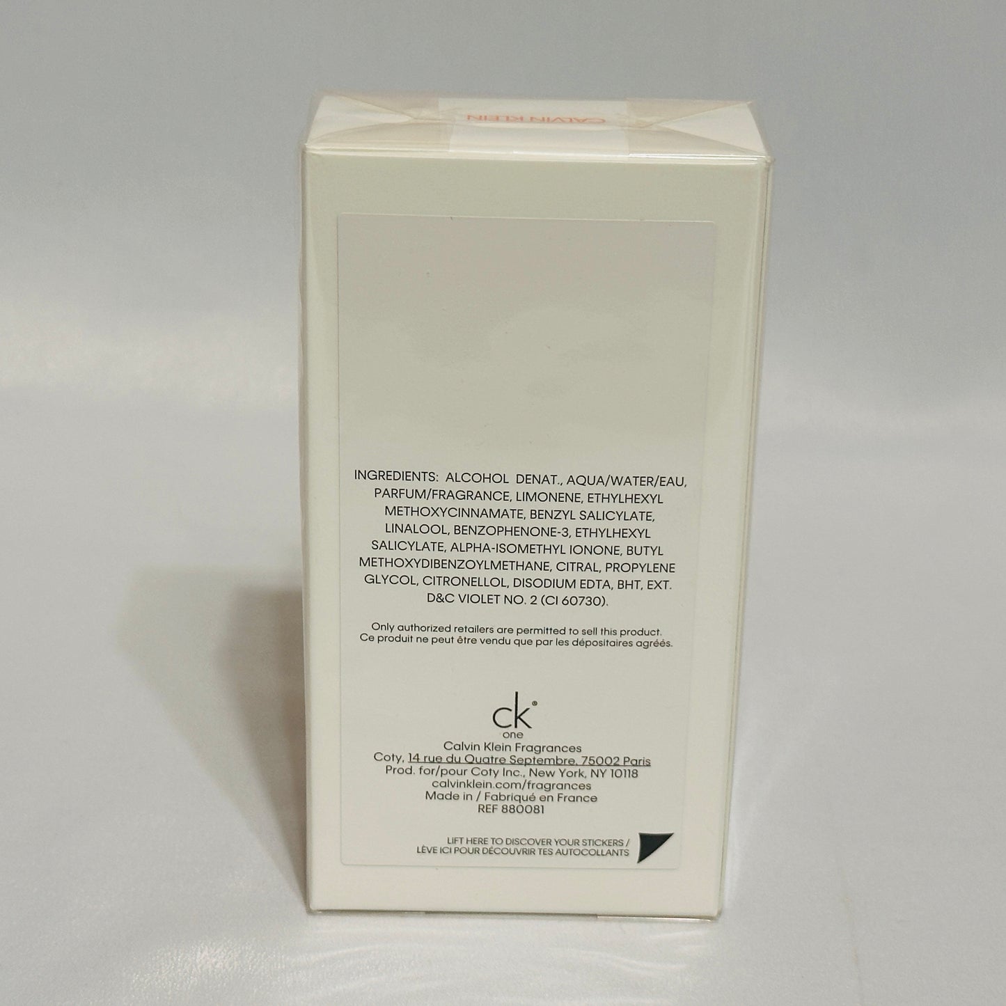 ck One Summer 2019 by Calvin Klein for Men or Women / Unisex 3.4 fl.oz / 100 ml eau de toilette spray