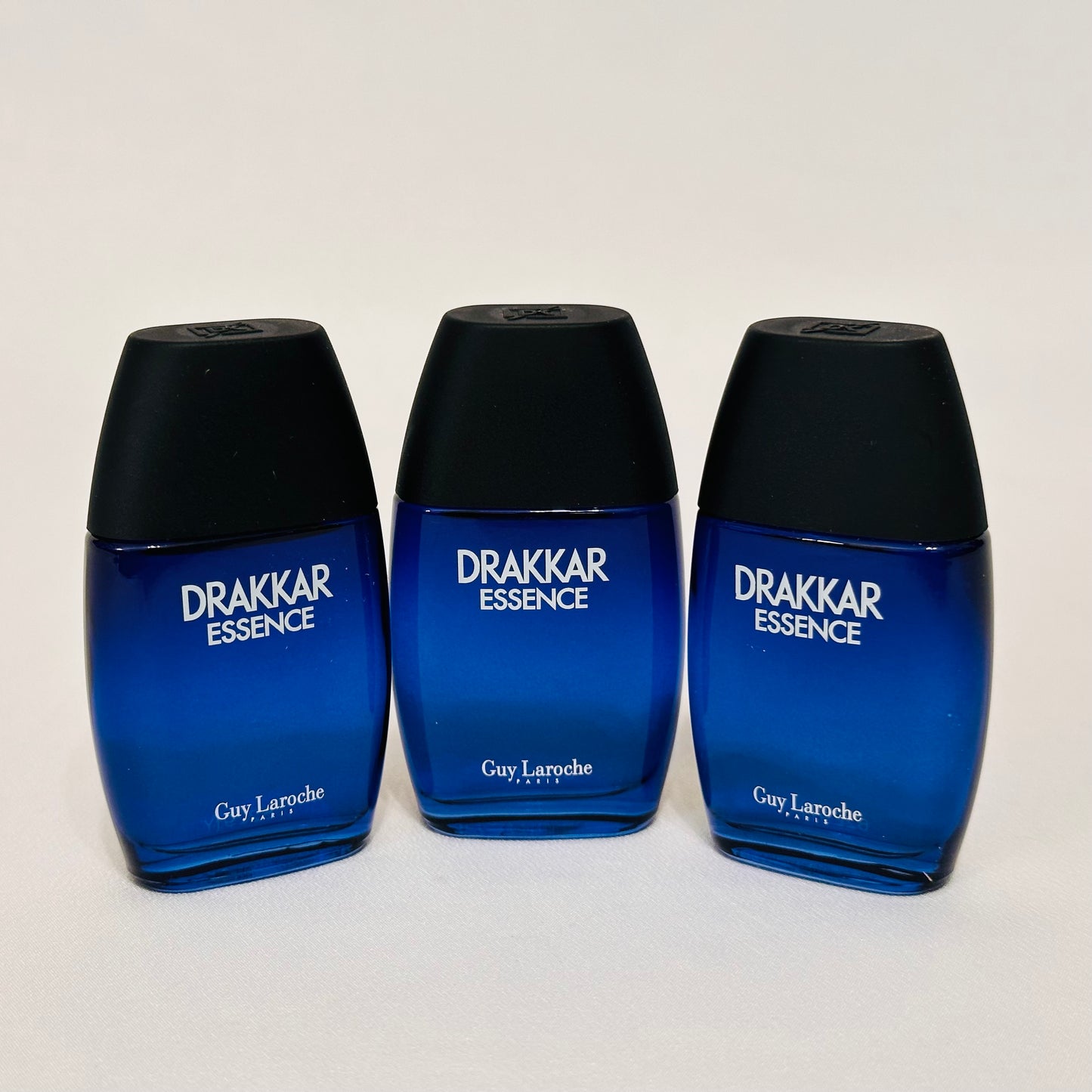 Lot of 3 bottles: Drakkar Essence by Guy Laroche Men 0.5 fl.oz / 15 EDT, splash