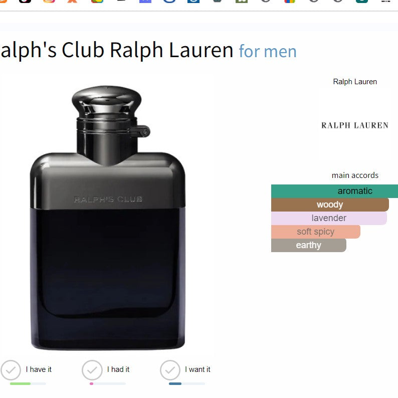 Ralph Club by Ralph Lauren for Men 1.7 fl.oz / 50 ml eau de parfum spray
