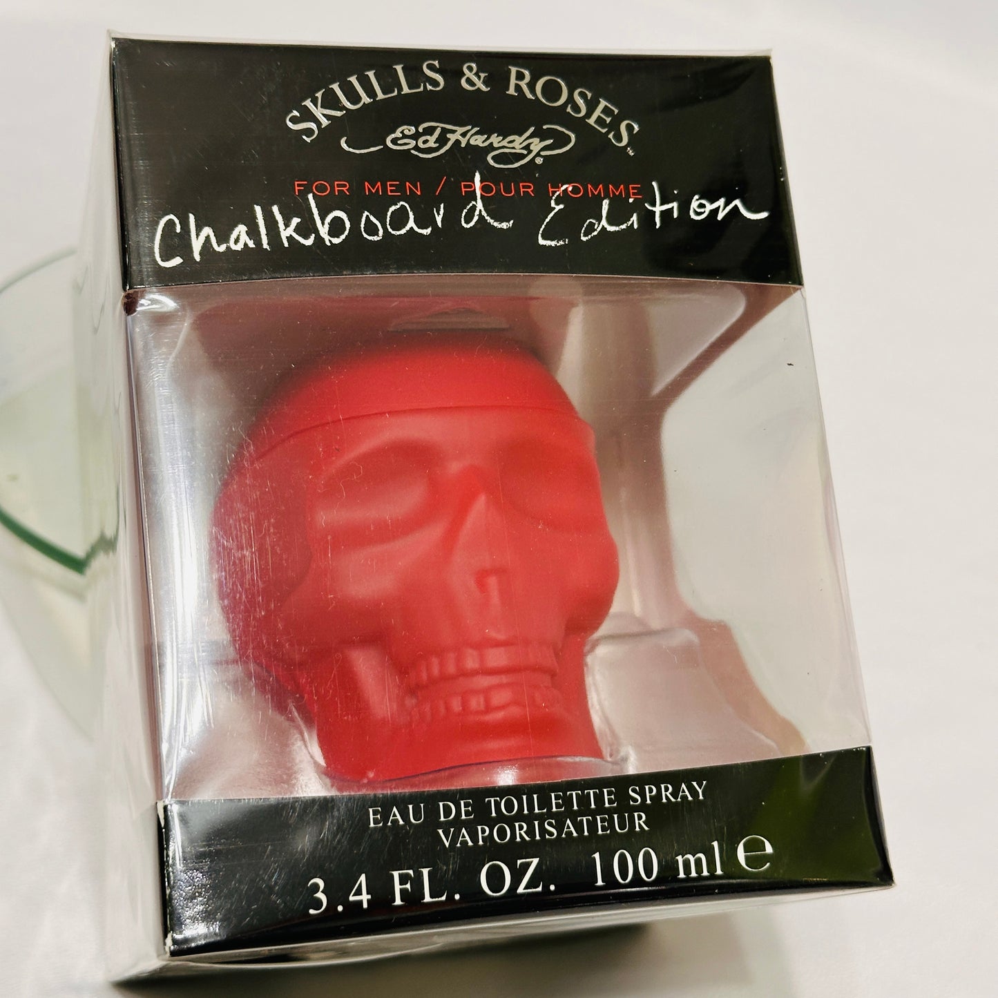 Christian Audigier Ed Hardy Skulls & Roses Chalkboard Edition Men 3.4 oz EDT spray