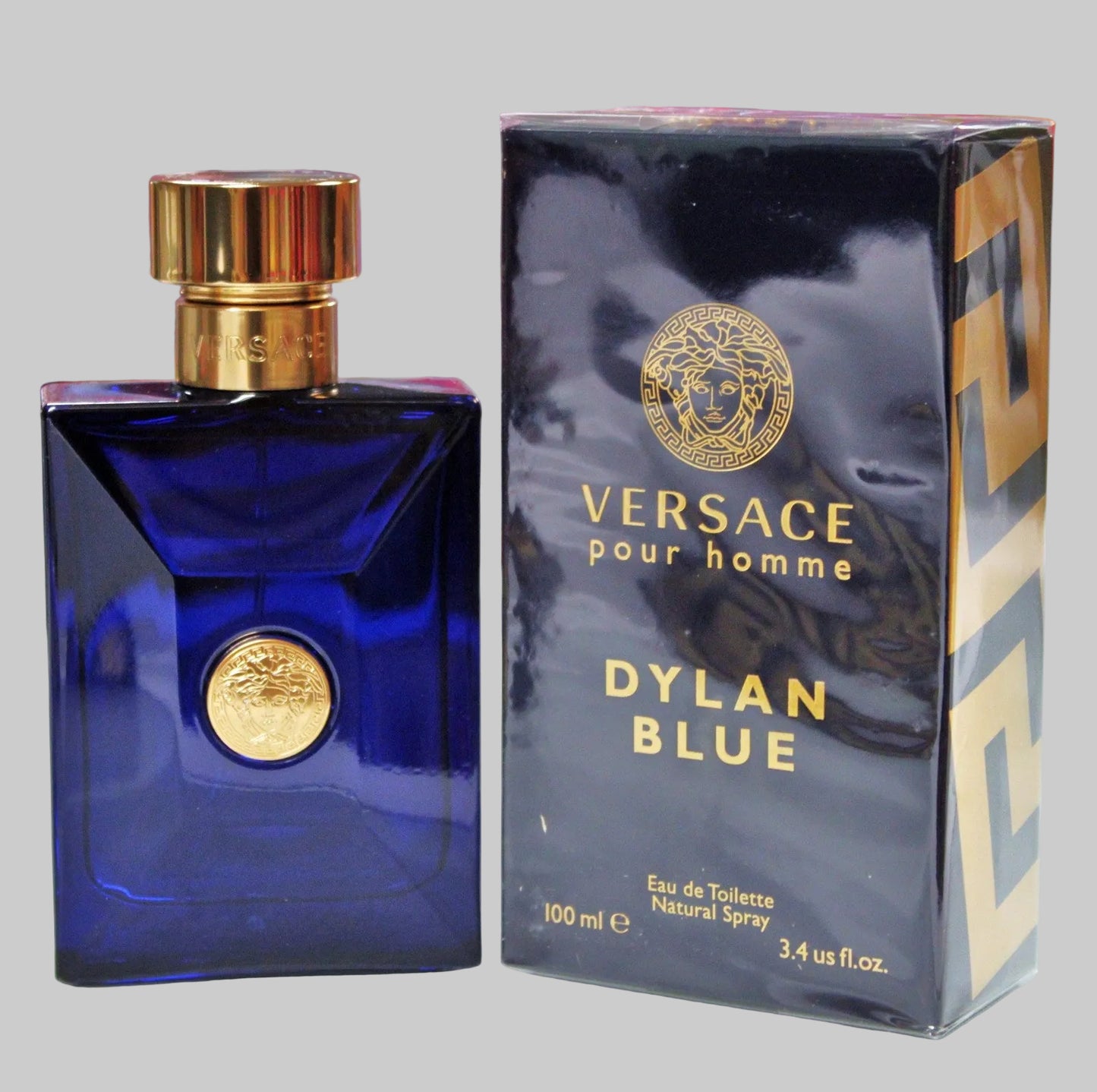 Versace Dylan Blue Eau de Toilette, Cologne for Men, 3.4 oz