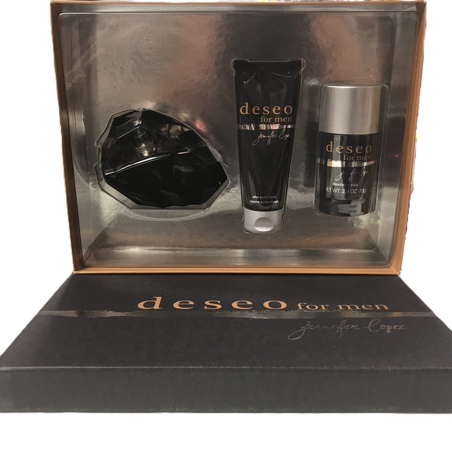 Deseo Jennifer Lopez 3PCs Men Set, 3.4 oz EDT spray + Aftershave Balm + Deo