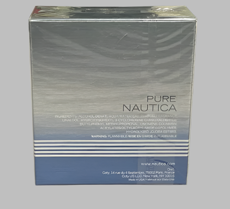 Pure Nautica by Nautica for Men 3.4 fl.oz / 100 ml Eau De Toilette Spray