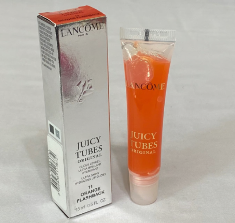 LANCOME/JUICY TUBES ORIGINAL LIP GLOSS 11 ORANGE FLASHBACK 0.5 OZ