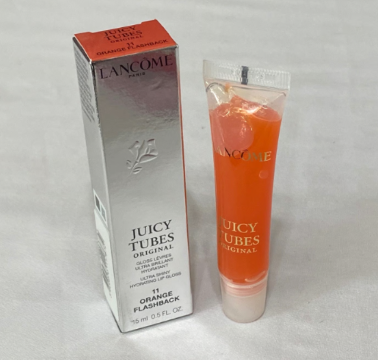 LANCOME/JUICY TUBES ORIGINAL LIP GLOSS 11 ORANGE FLASHBACK 0.5 OZ
