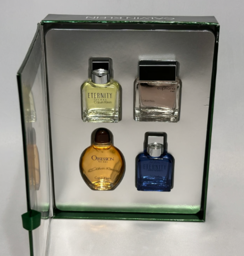 Calvin Klein 4Pcs Men's Minis SPLASH bottles Set