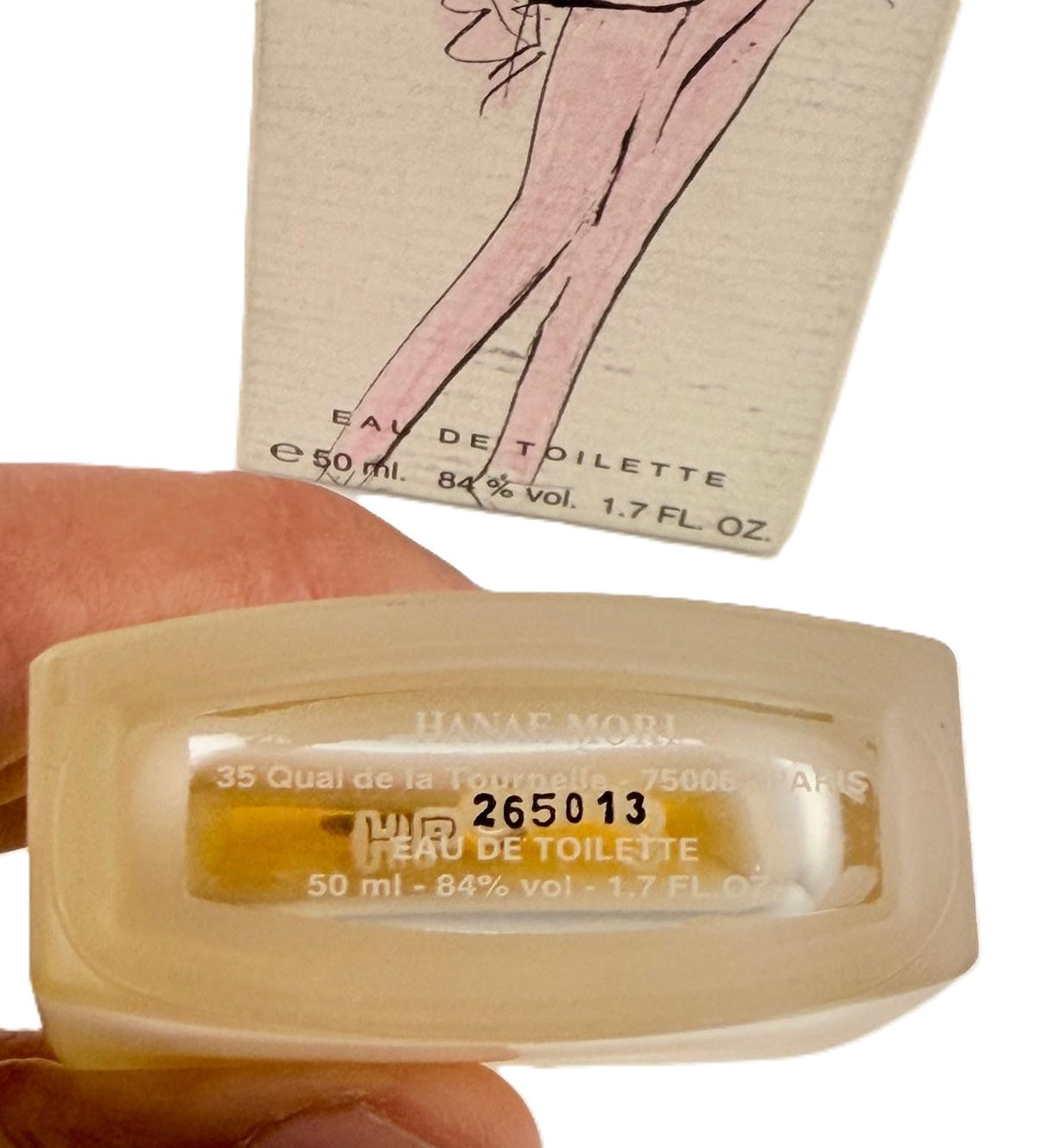 Hanae Mori by Hanae Mori for Women EDT 1.7 oz | Vintage Rare | No Cap | Damaged Box