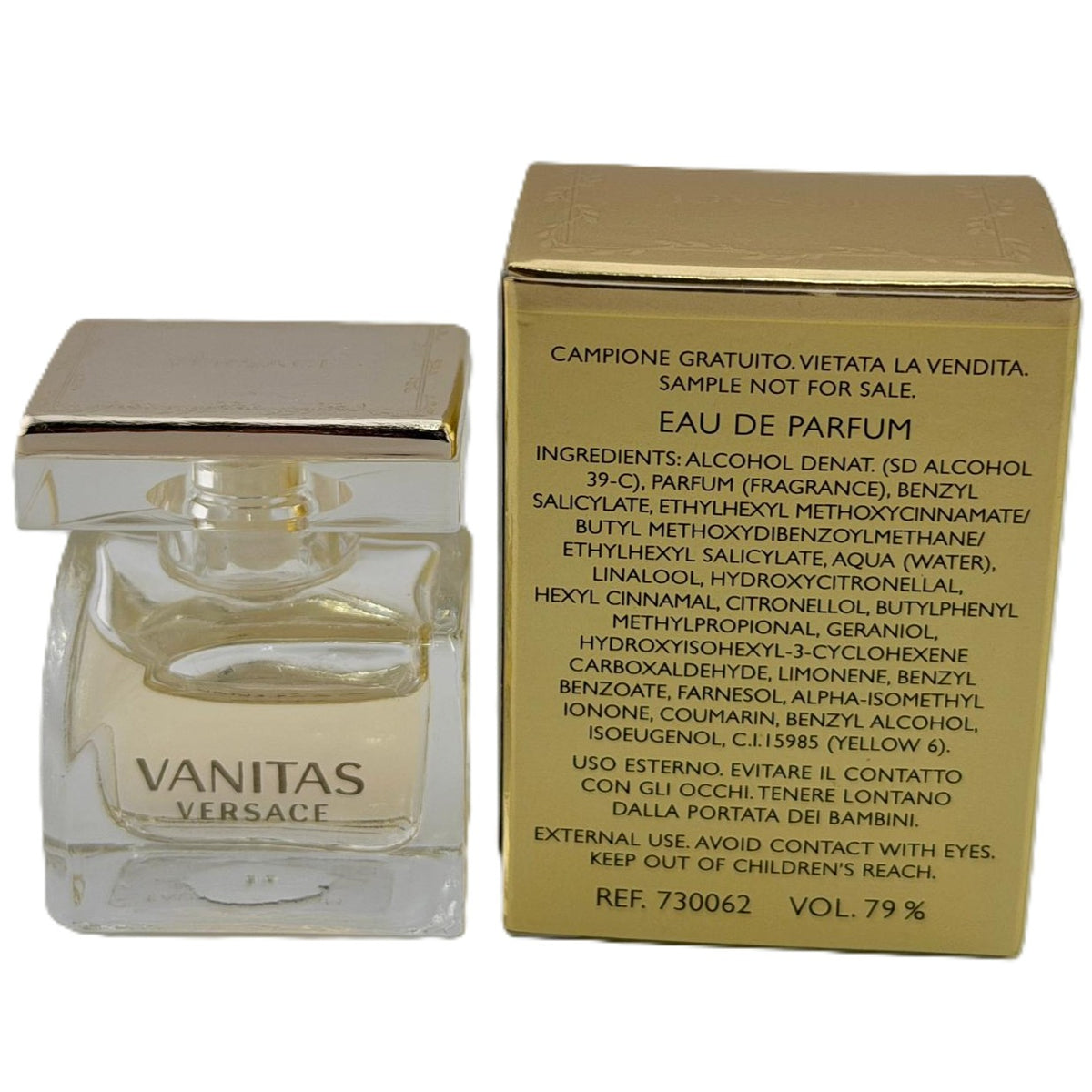 💀 ULTRA RARE MINI: Versace Vanitas EDP for Women | 0.15 oz / 4.5 ml Splash Mini | New in Box | Donatella Versace 2012 | Vanitas Painting Tradition | Italian Luxury Collector’s Feminine