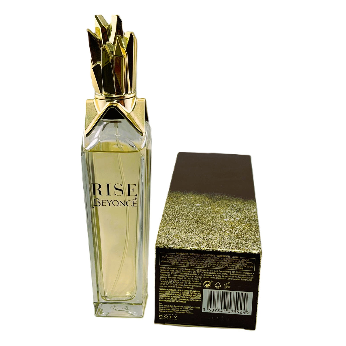 Rise by Beyoncé Women's Eau de Parfum Spray 3.4 oz / 100 ml Bottle - Low Fill, With Box