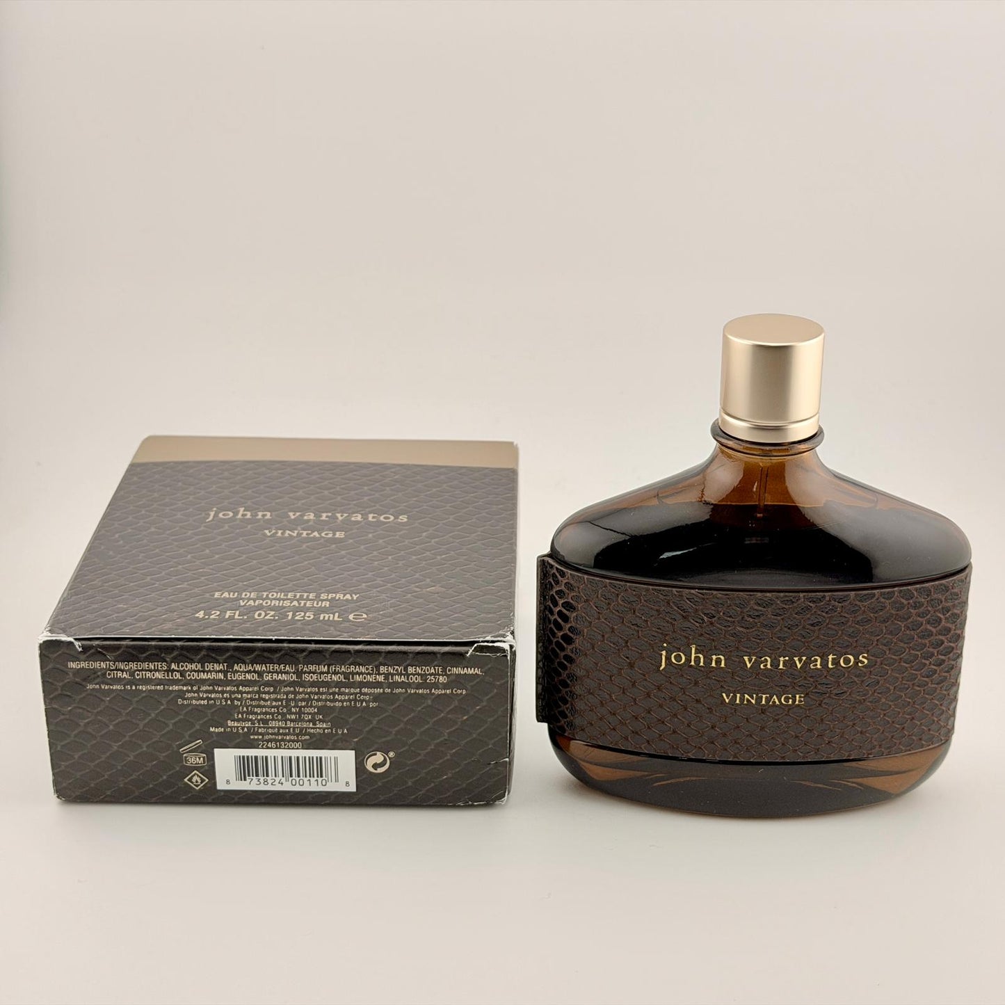 John Varvatos Vintage EDT Spray 4.2 oz / 125ml Men - Rare Discontinued