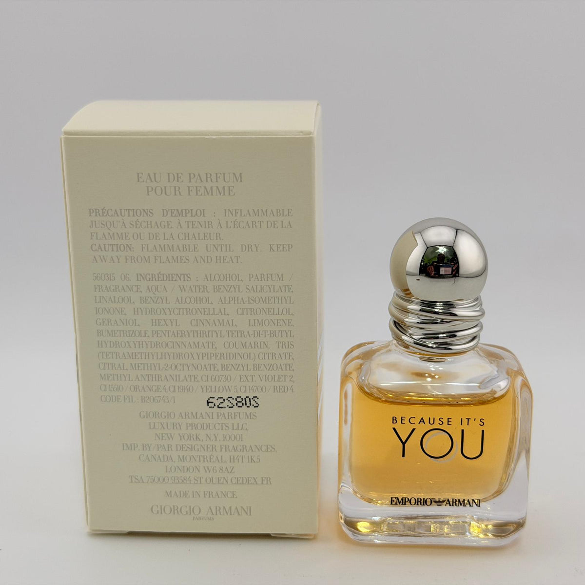 Emporio Armani Because It's You for Women EDP | Mini, 1.7 oz & 3.4 oz | Choose Your Size