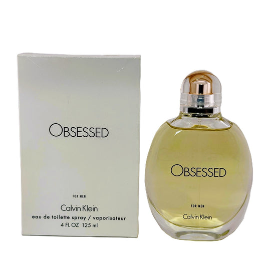 Obsessed for Men by Calvin Klein | 125 ml / 4 fl oz EDT Spray | New with Cap & Tester Box