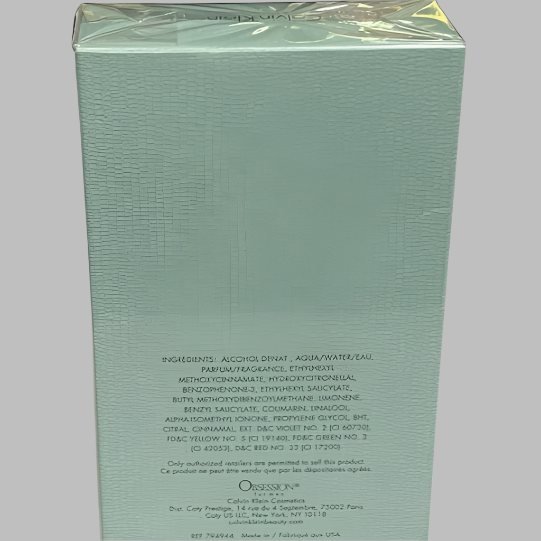 Obsession Summer by Calvin Klein for men 4.0 fl.oz / 125 ml eau de toilette spray - vintage