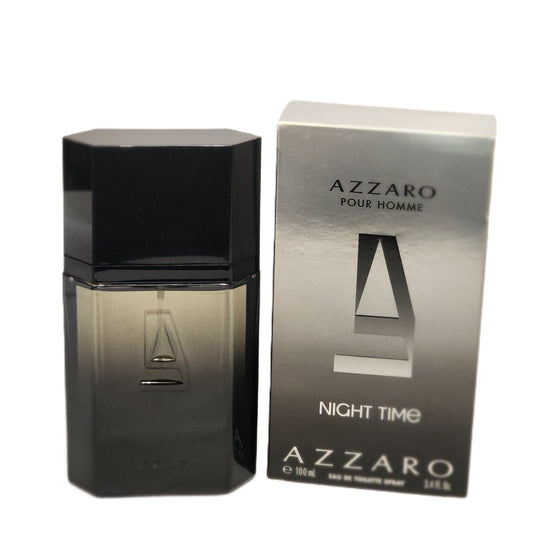 🌙 RARE & Discontinued: Azzaro Pour Homme Night Time for Men 3.4 fl.oz / 100 ml EDT Spray | New Cellophane Box | Hard to Find