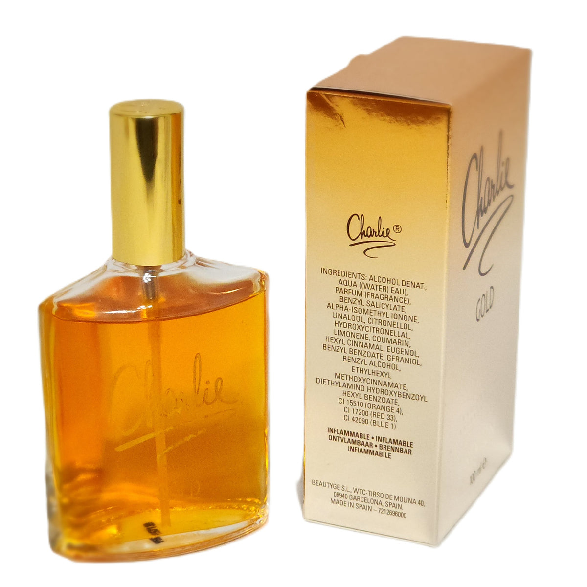 💫 Charlie Gold by Revlon for Women 3.3 fl.oz / 100 ml Eau Fraîche Spray | Brand New, Soft Box, No Cellophane | Iconic American Feminine