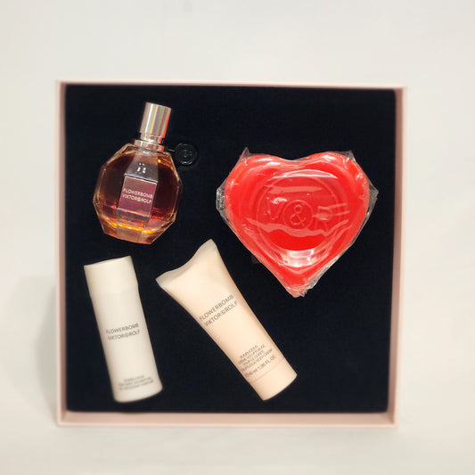 Flowerbomb by Viktor and Rolf 3PCs 1.7 oz EDP spray Women Set