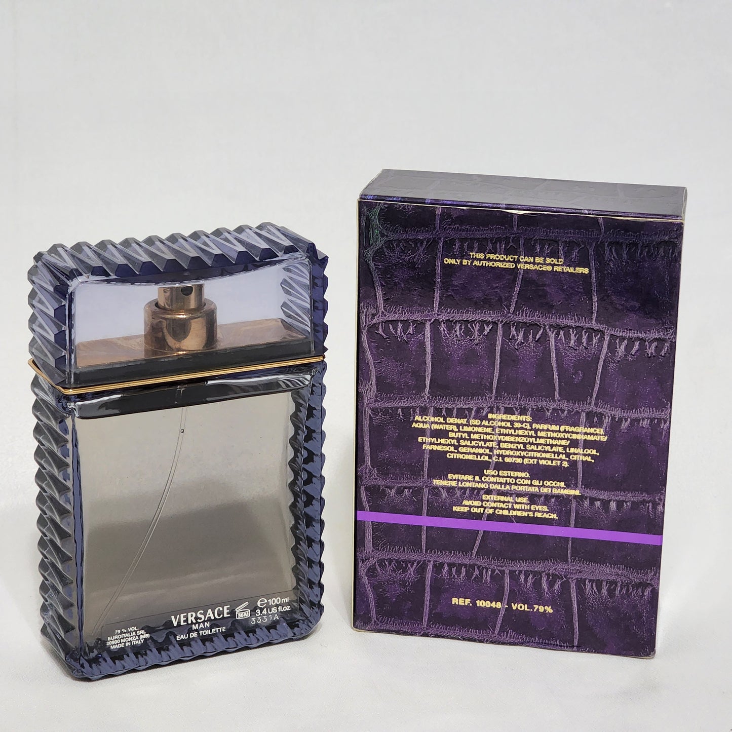Versace Man "Purple" by Versace for Men 3.4 fl.oz / 100 ml Eau de toilette spray