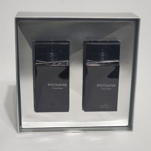 Encounter by Calvin Klein 2Pcs men set, 3.4 oz EDT + After Shave Spray