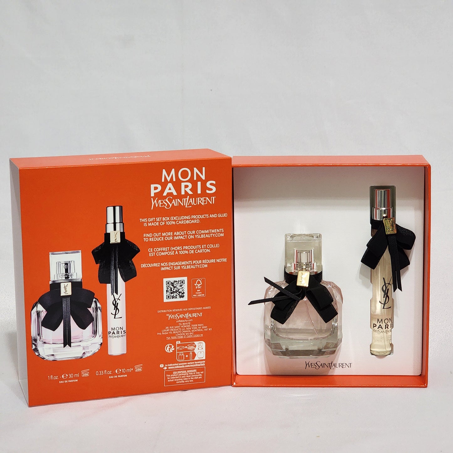 Mon Paris by Yves Saint Laurent 2 Pieces Women Set, 1.0 + 0.33 EDP spray