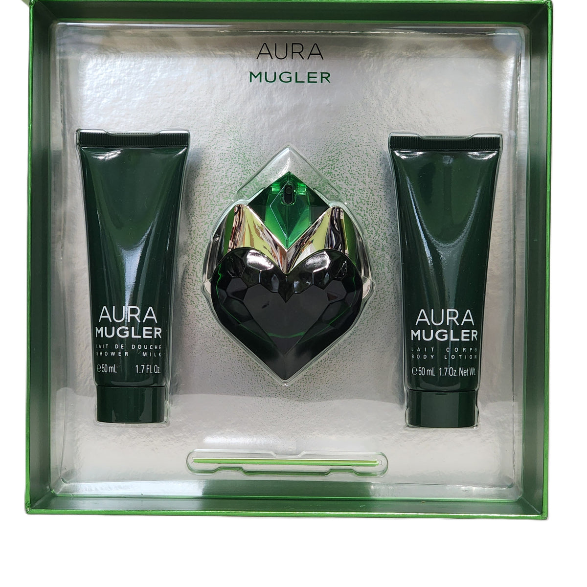 Mugler Aura 3-Piece Gift Set for Women | EDP Spray + Body Lotion + Shower Milk