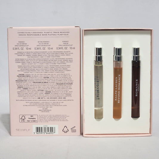 Romance by Ralph Lauren for Women 3 Bottles Travel Spray Set