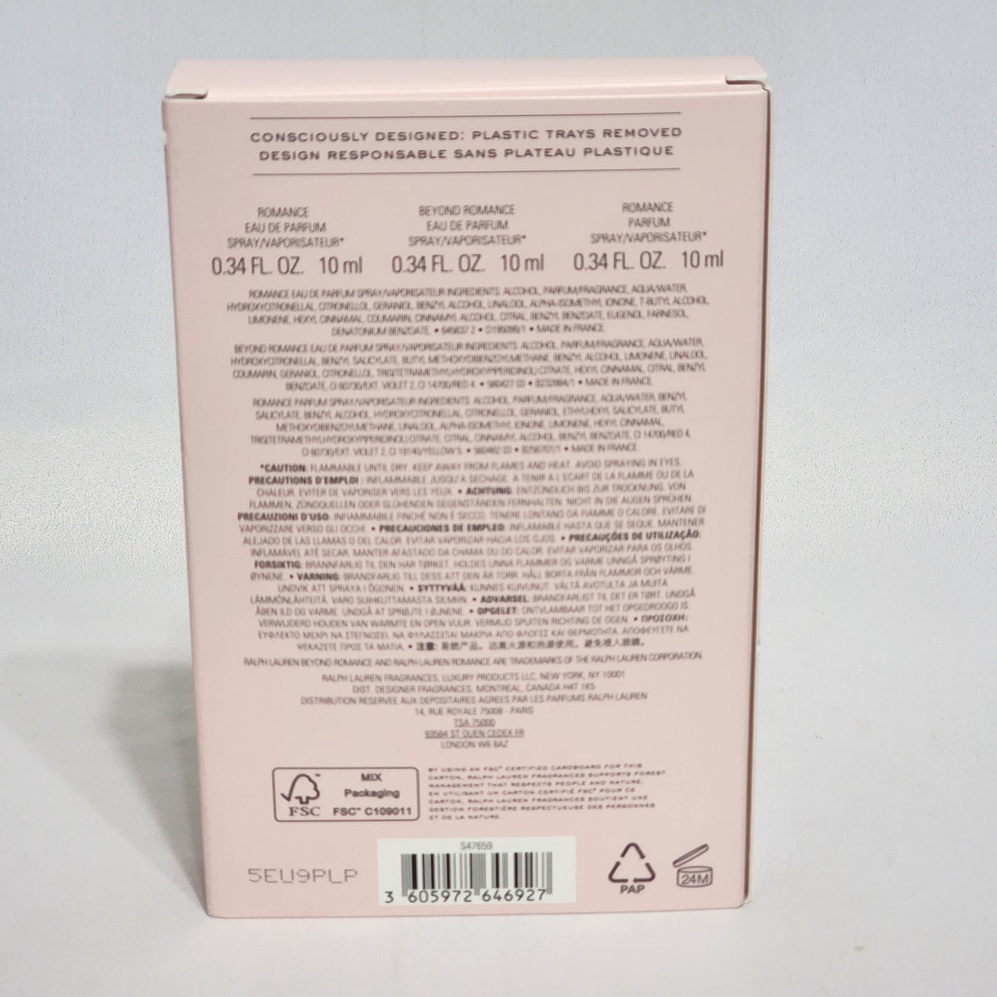 Romance by Ralph Lauren for Women 3 Bottles Travel Spray Set