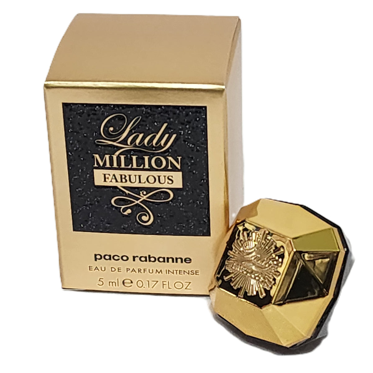 💎✨ Lady Million Fabulous by Paco Rabanne for Women 0.17 fl.oz / 5 ml EDP Splash Mini | New, No Cellophane Box | Actual Images! | Opulent Gourmand Floral