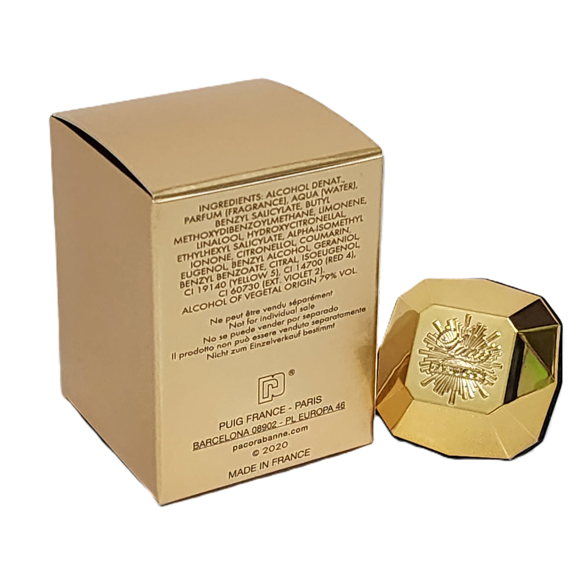 💎✨ Lady Million Fabulous by Paco Rabanne for Women 0.17 fl.oz / 5 ml EDP Splash Mini | New, No Cellophane Box | Actual Images! | Opulent Gourmand Floral