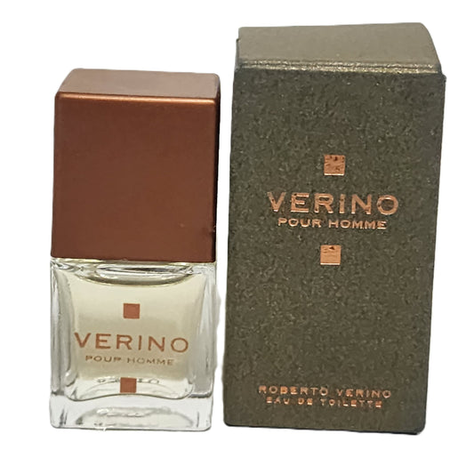 🕳️ VINTAGE & Ultra-Rare: Verino Pour Homme by Roberto Verino for Men 0.17 fl.oz / 5 ml EDT Splash Miniature | Unused | Collector's Find