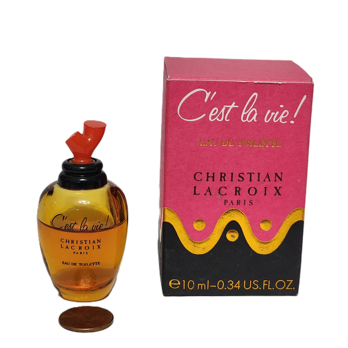 🌸 VINTAGE & RARE: C’est la Vie! by Christian Lacroix for Women 0.34 oz / 10 ml EDT Splash Mini | Discontinued | 2 Condition Options