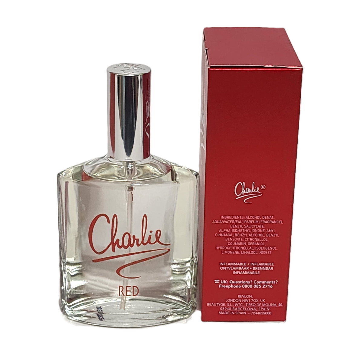 ❤️ Charlie Red by Revlon for Women 3.3 fl.oz / 100 ml Eau de Toilette Spray | Brand New, Soft Box, No Cellophane | Iconic American Feminine
